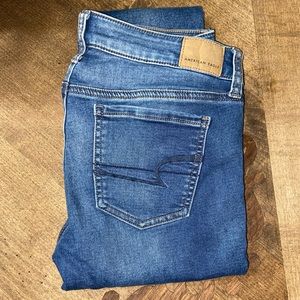 AE distressed skinny jeans